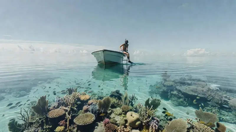A private snorkeling group exploring Hol Chan Marine Reserve on a full-day caye caulker snorkeling charter in Belize